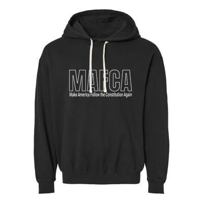 Mafca Satire Maga Common Sense Political Humor Garment-Dyed Fleece Hoodie