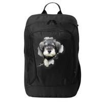 Mini Schnauzer Miniature Schnauzer Funny Schnauzer City Backpack