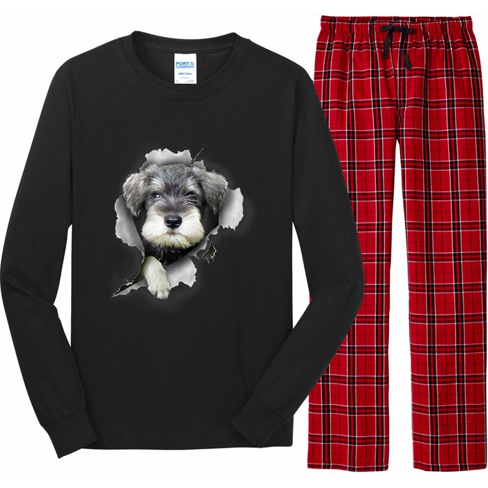 Mini Schnauzer Miniature Schnauzer Funny Schnauzer Long Sleeve Pajama Set