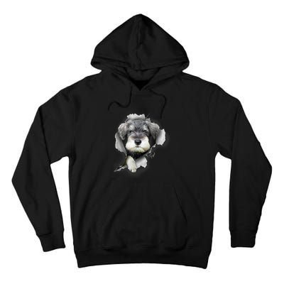 Mini Schnauzer Miniature Schnauzer Funny Schnauzer Tall Hoodie