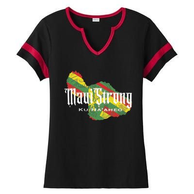 Maui Strong Ladies Halftime Notch Neck Tee