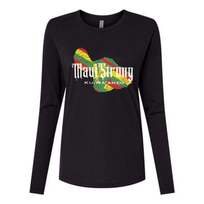 Maui Strong Womens Cotton Relaxed Long Sleeve T-Shirt