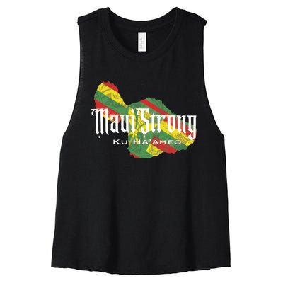 Maui Strong Women's Racerback Cropped Tank