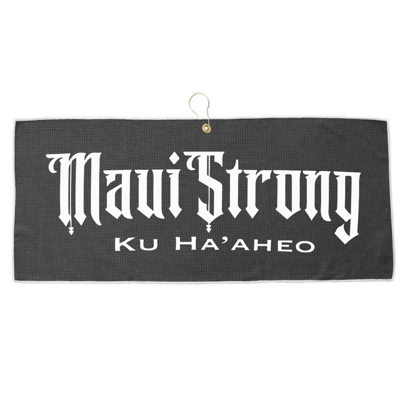 Maui Strong Large Microfiber Waffle Golf Towel