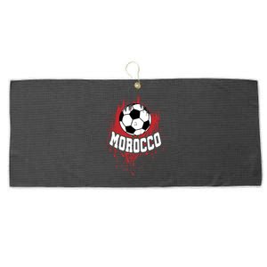 Morocco Soccer Moroccan Football Morocco Futbol Cute Gift Large Microfiber Waffle Golf Towel