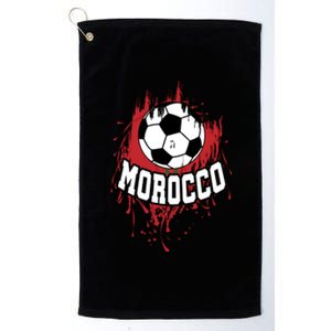 Morocco Soccer Moroccan Football Morocco Futbol Cute Gift Platinum Collection Golf Towel