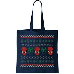 M.a.r.v.e.l Spider - Man Ugly Christmas Sweater Tote Bag