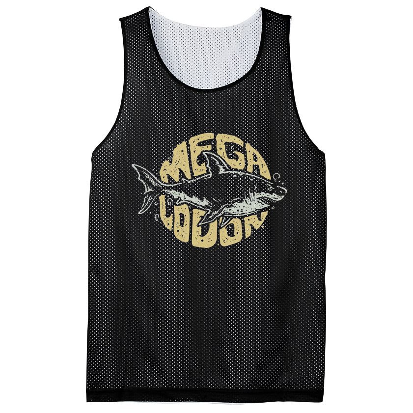 Megalodon Shark Mesh Reversible Basketball Jersey Tank