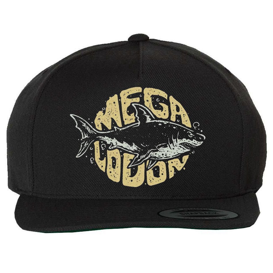 Megalodon Shark Wool Snapback Cap