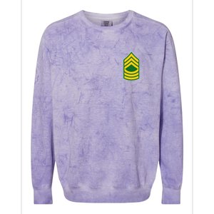 Master Sergeant Military Badge Colorblast Crewneck Sweatshirt