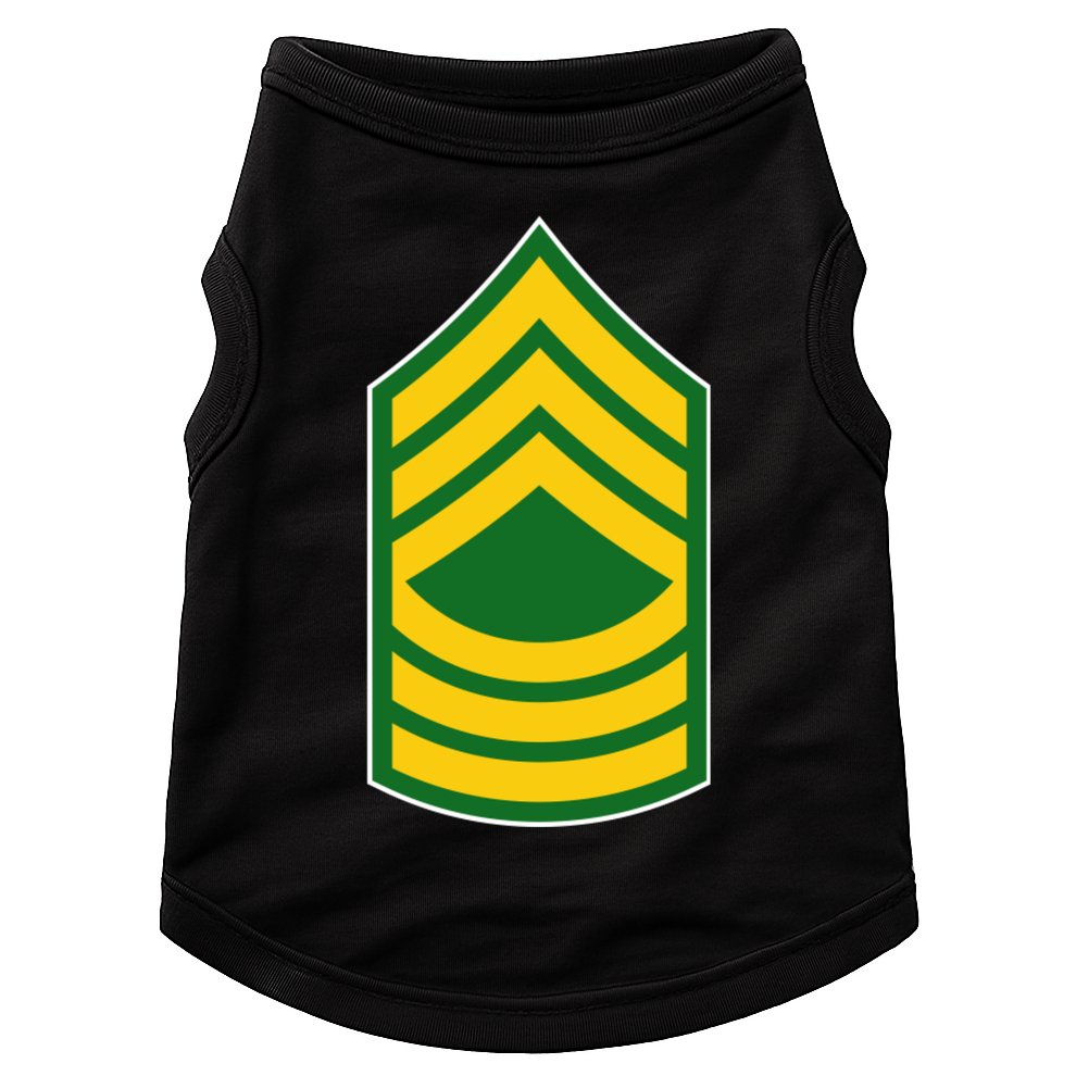 Master Sergeant Military Badge Doggie Tank