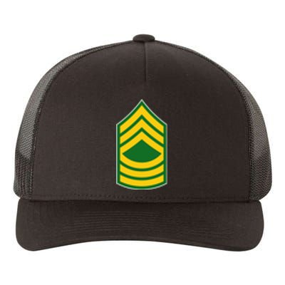 Master Sergeant Military Badge Yupoong Adult 5-Panel Trucker Hat