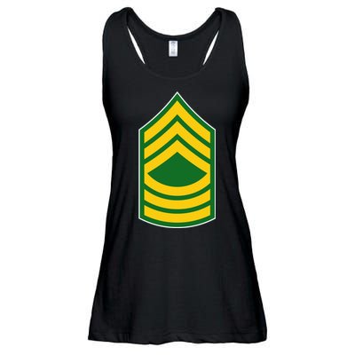 Master Sergeant Military Badge Ladies Essential Flowy Tank
