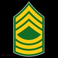 Master Sergeant Military Badge 16 in Basic Backpack