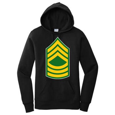 Master Sergeant Military Badge Women's Pullover Hoodie