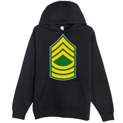 Master Sergeant Military Badge Premium Pullover Hoodie