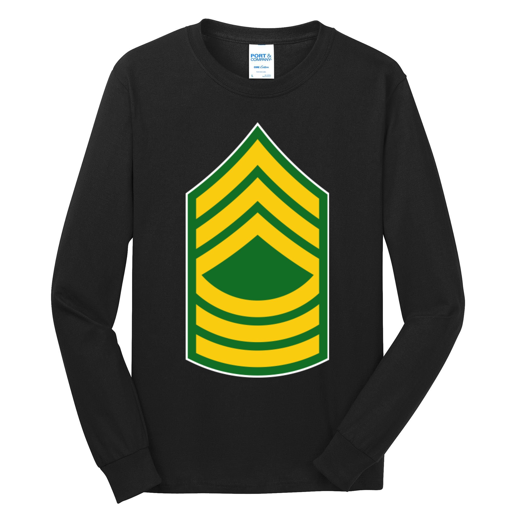 Master Sergeant Military Badge Tall Long Sleeve T-Shirt