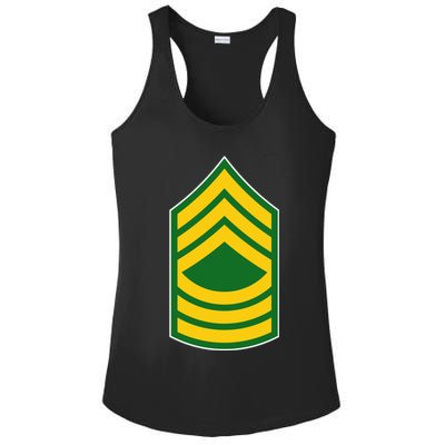 Master Sergeant Military Badge Ladies PosiCharge Competitor Racerback Tank