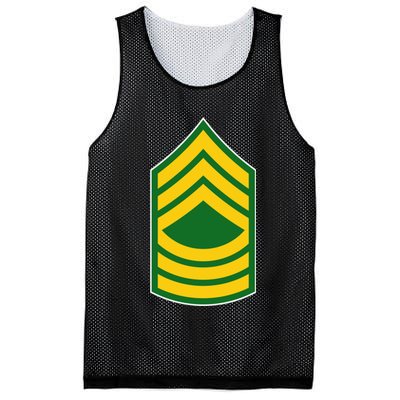 Master Sergeant Military Badge Mesh Reversible Basketball Jersey Tank