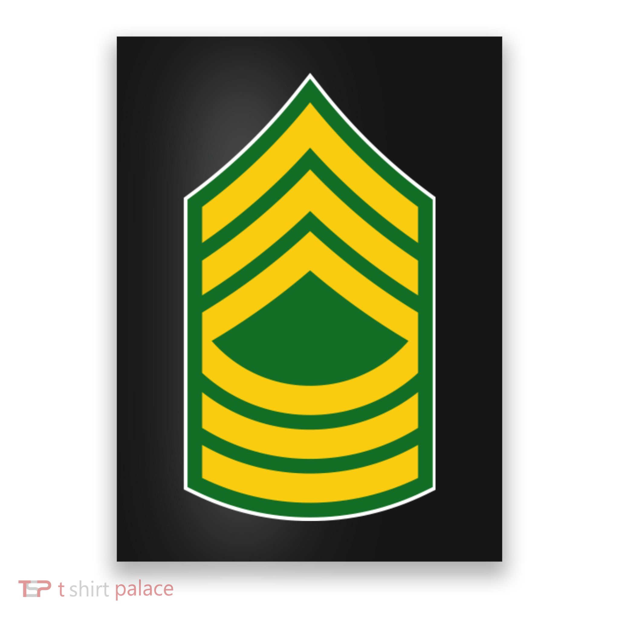 Master Sergeant Military Badge Poster