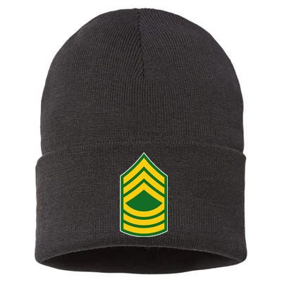 Master Sergeant Military Badge Sustainable Knit Beanie