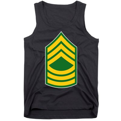 Master Sergeant Military Badge Tank Top