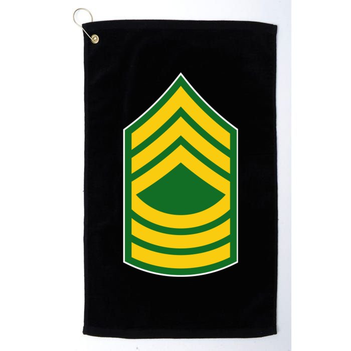 Master Sergeant Military Badge Golf Towel