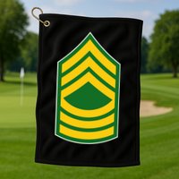 Master Sergeant Military Badge Golf Towel