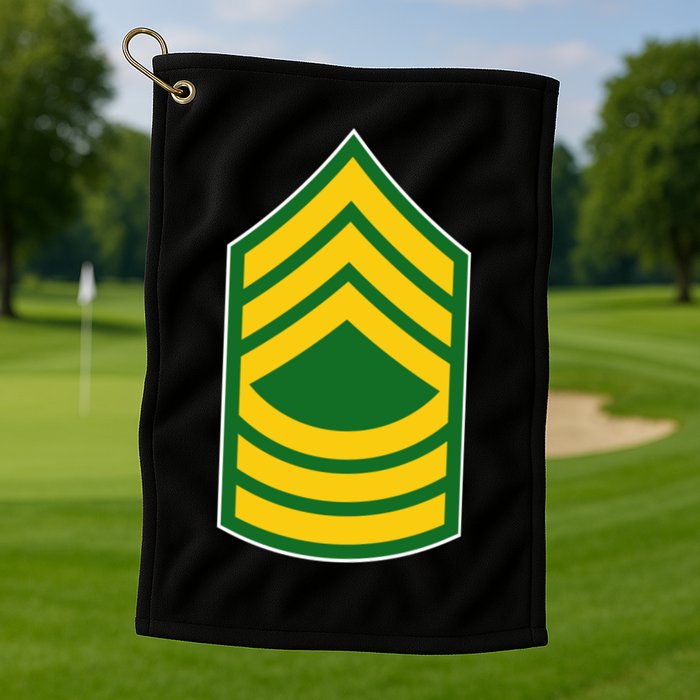 Master Sergeant Military Badge Golf Towel