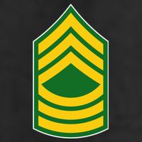 Master Sergeant Military Badge Golf Towel
