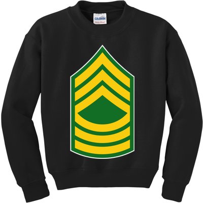Master Sergeant Military Badge Kids Sweatshirt