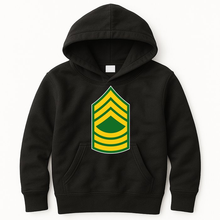 Master Sergeant Military Badge Kids Hoodie