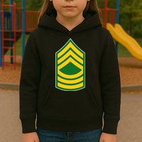 Master Sergeant Military Badge Kids Hoodie