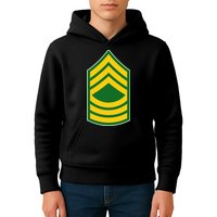 Master Sergeant Military Badge Kids Hoodie