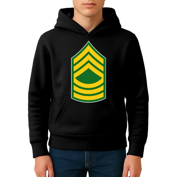Master Sergeant Military Badge Kids Hoodie