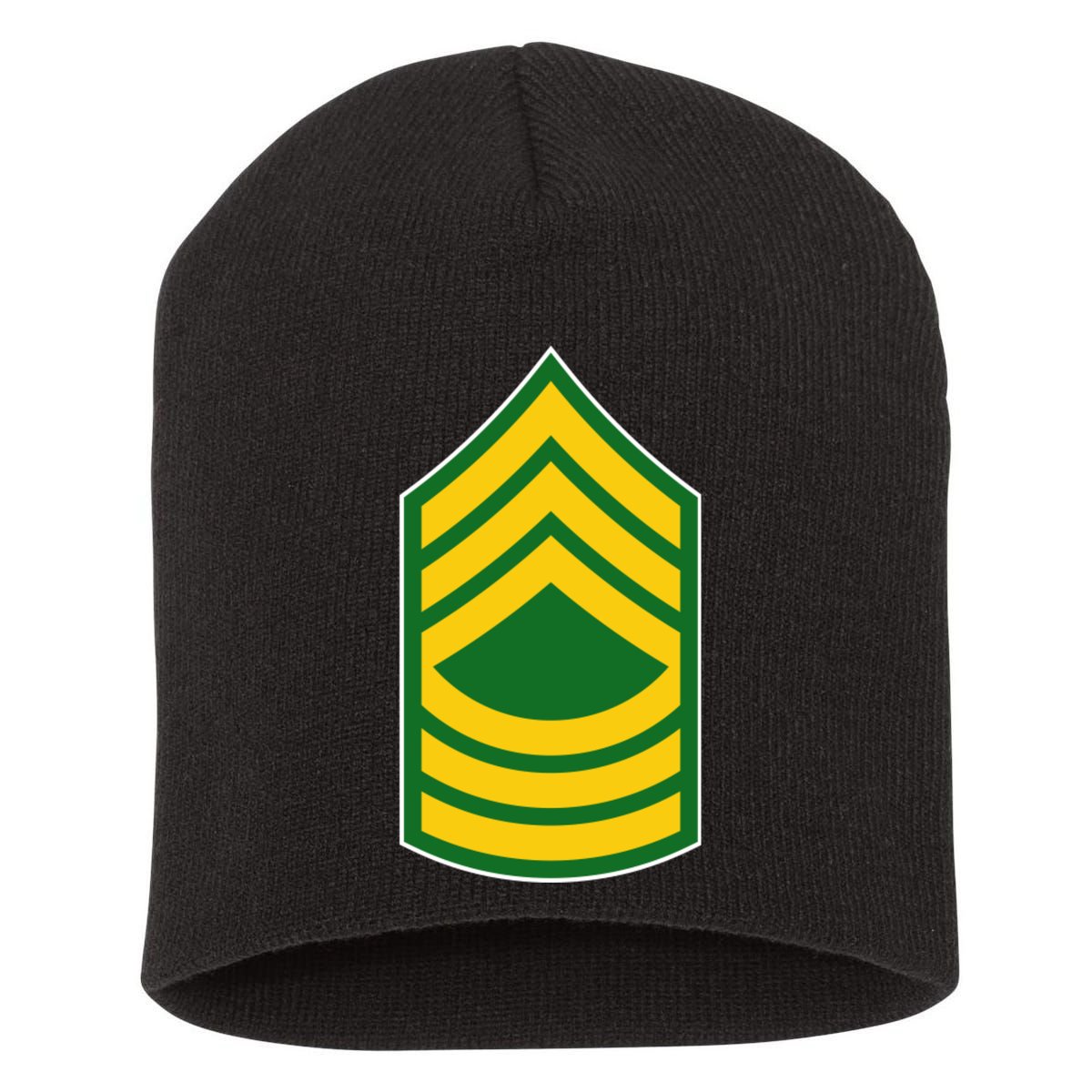 Master Sergeant Military Badge Short Acrylic Beanie