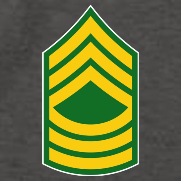 Master Sergeant Military Badge Vector Backpack