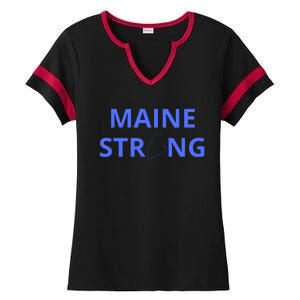 Maine Strong Ladies Halftime Notch Neck Tee