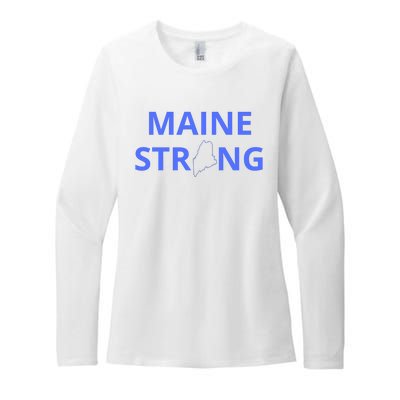 Maine Strong Womens CVC Long Sleeve Shirt