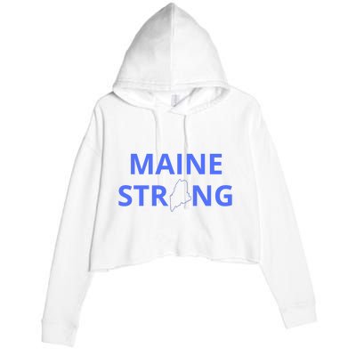 Maine Strong Crop Fleece Hoodie