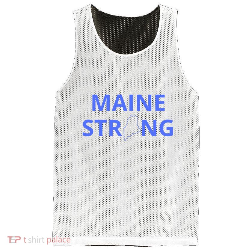 Maine Strong Mesh Reversible Basketball Jersey Tank
