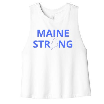 Maine Strong Women's Racerback Cropped Tank