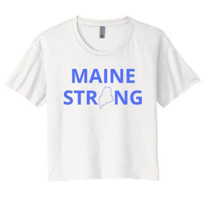 Maine Strong Women's Crop Top Tee