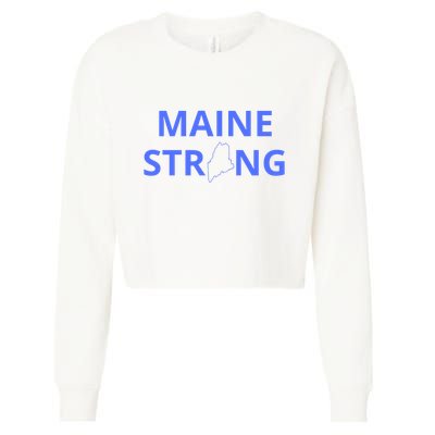 Maine Strong Cropped Pullover Crew
