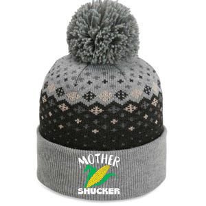 Mother Shucker Mom Pun Funny Corn Farmer Mom Gift The Baniff Cuffed Pom Beanie