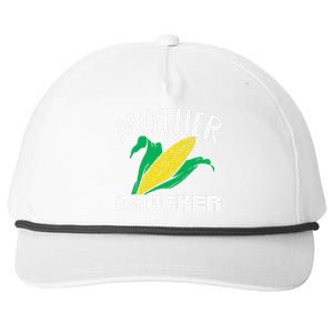 Mother Shucker Mom Pun Funny Corn Farmer Mom Gift Snapback Five-Panel Rope Hat