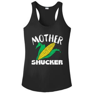 Mother Shucker Mom Pun Funny Corn Farmer Mom Gift Ladies PosiCharge Competitor Racerback Tank