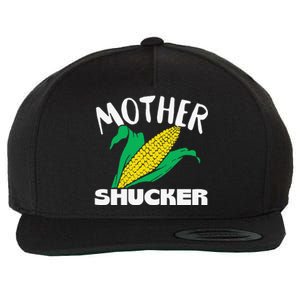 Mother Shucker Mom Pun Funny Corn Farmer Mom Gift Wool Snapback Cap