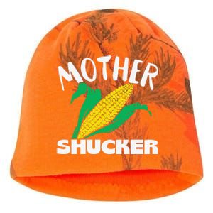 Mother Shucker Mom Pun Funny Corn Farmer Mom Gift Kati - Camo Knit Beanie