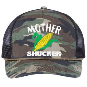 Mother Shucker Mom Pun Funny Corn Farmer Mom Gift Retro Rope Trucker Hat Cap